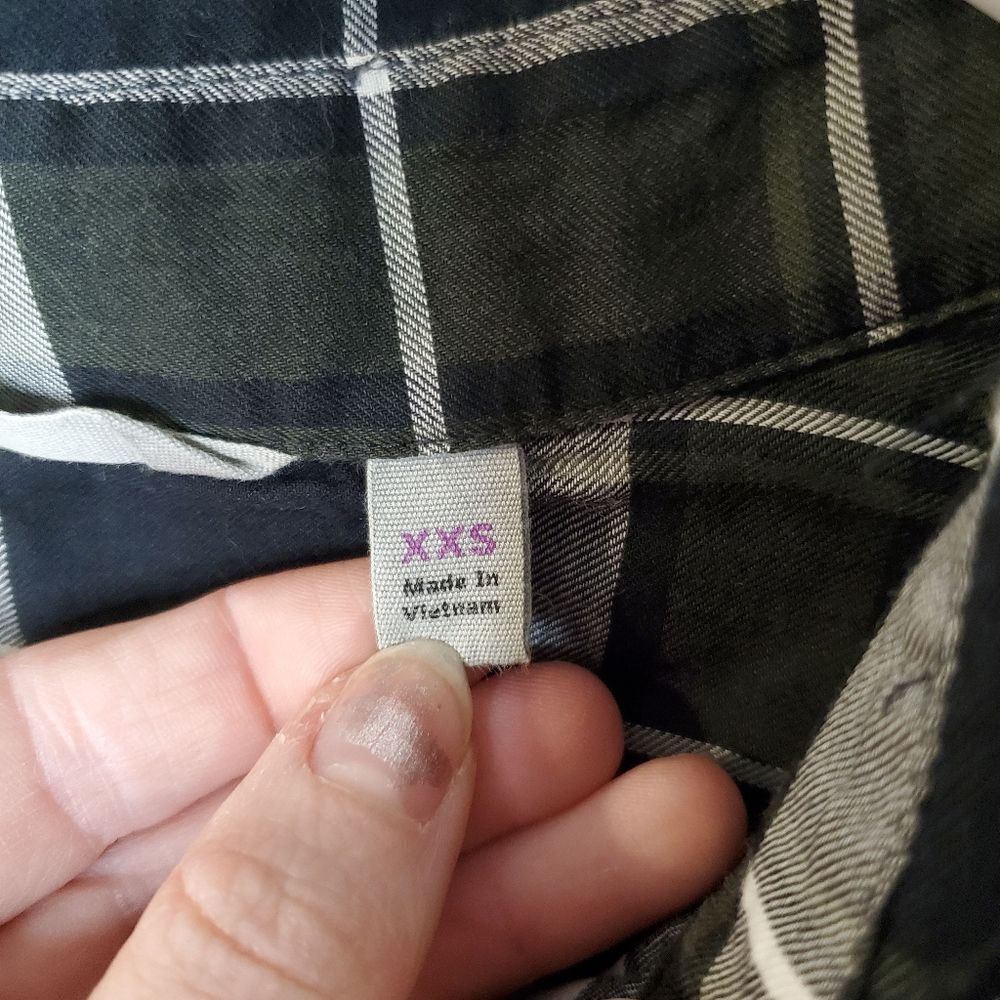 ATHLETA Plaid Button-down Shirt Women's Size XXS - Picture 6 of 6